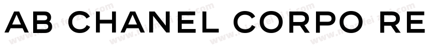 AB Chanel Corpo Regular字体转换